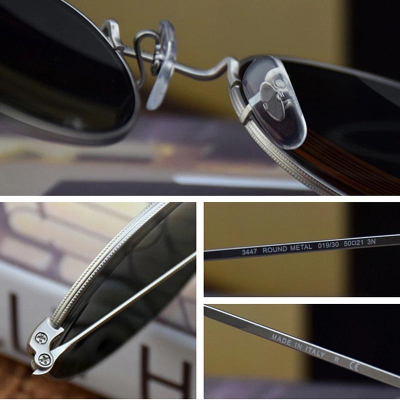 Small Round Metal Frame Retro Sunglasses For Men And Women-Unique and Classy