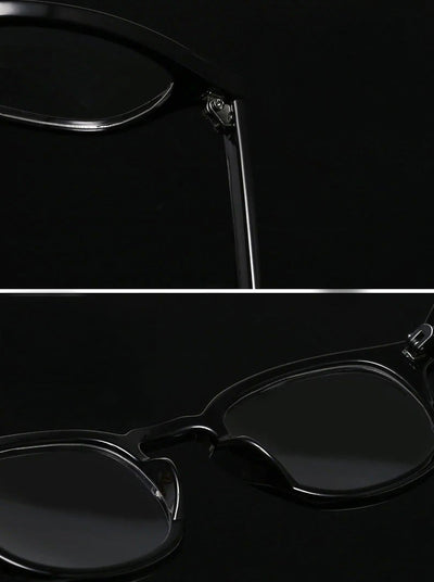 2019 Vintage Trending Johnny Depp Style Blue Blocking Clear Lens Eyeglasses Spectacle Frame For Men And Women