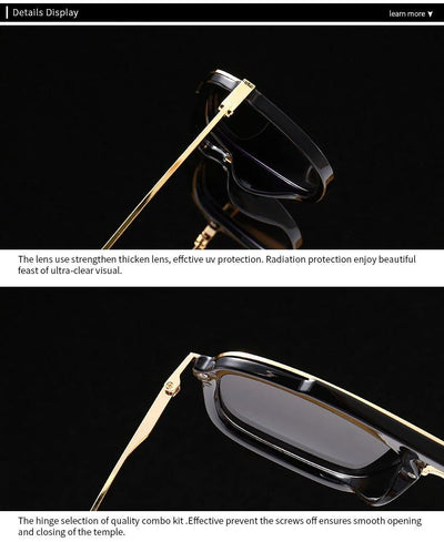 2020 Fashion Gradient NEW Premium Metal Retro Brand Pilot IRON Man Sunglasses For Men And Women-Unique and Classy