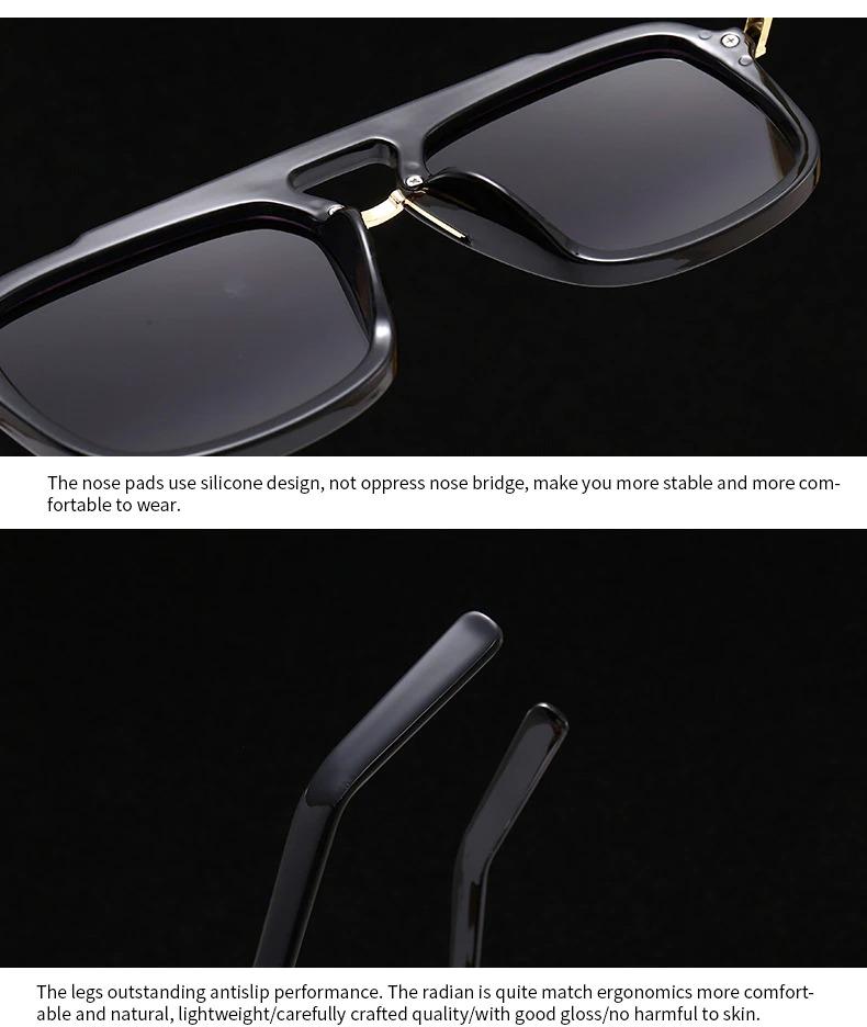 2020 Fashion Gradient NEW Premium Metal Retro Brand Pilot IRON Man Sunglasses For Men And Women-Unique and Classy