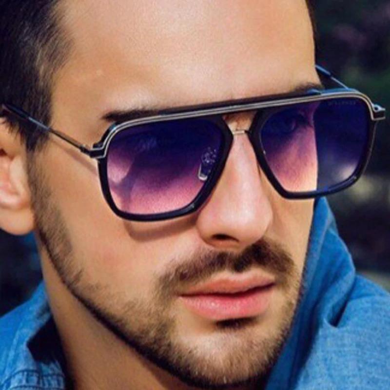 2020 Fashion Gradient NEW Premium Metal Retro Brand Pilot IRON Man Sunglasses For Men And Women-Unique and Classy