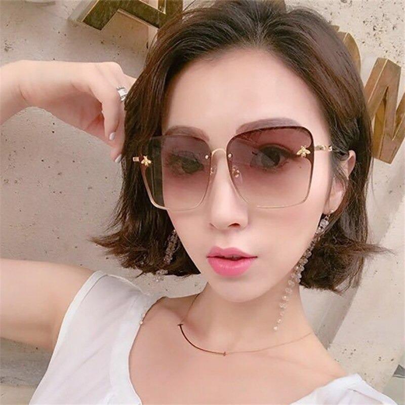 2020 Trendy Designer Oversized Square Metal Frame Brand Retro Fashion Outdoor Driving UV400 Stylish Sunglasses For Men And Women-Unique and Classy