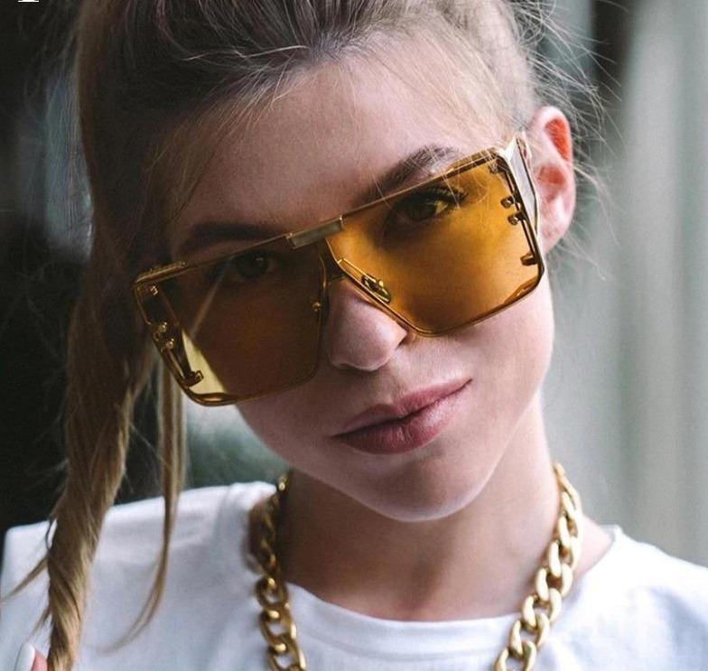 Big Frame Vintage Flat Top Punk Sunglasses For Women And Men-Unique and Classy