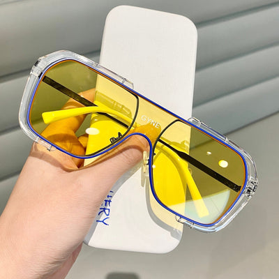 2020 One-Piece Large-Frame Square Sunglasses For Women And Men-Unique and Classy