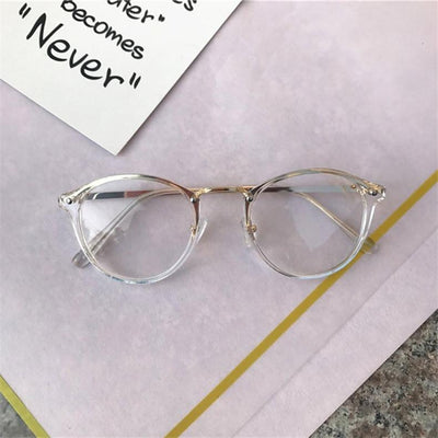 Stylish Round  Transparent Optical Glasses Frames Men And Women Vintage Transparent Optical Eyeglasse For Men And Women-Unique and Classy