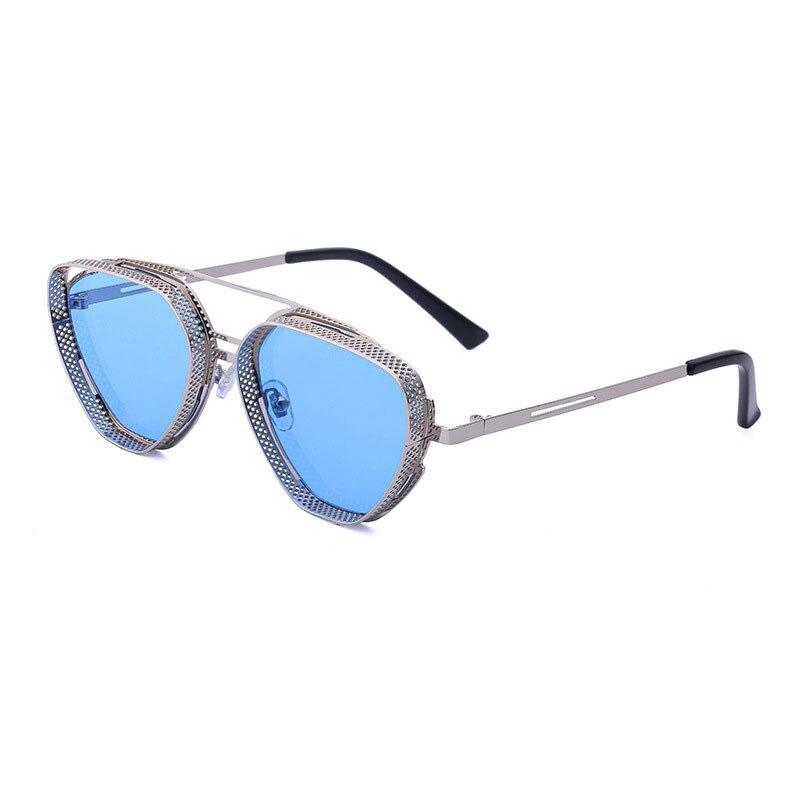 2021 New Unique Style Hollow Classic Vintage Square Metal Frame Designer Retro Brand Outdoor Driving Sunglasses For Men And Women-Unique and Classy