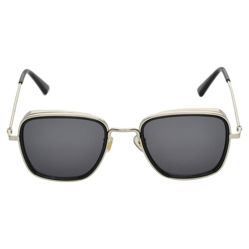 KB Black And Silver Premium Edition Sunglasses For Men And Women-Unique and Classy