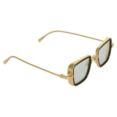 Silver And Gold Retro Square Sunglasses For Men And Women-Unique and Classy