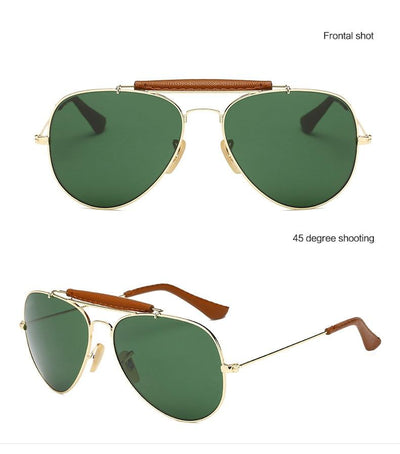 Classic Bridge Mirror Aviator Sunglasses For Men And Women-Unique and Classy