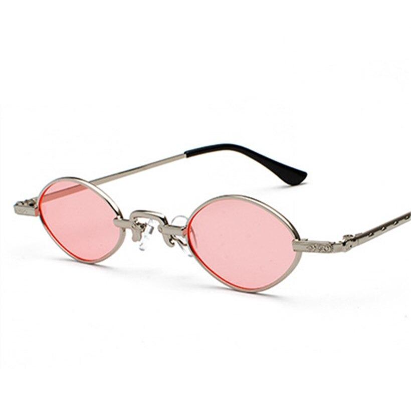 Small Oval Metal Frame Trendy Sunglasses For Men And Women-Unique and Classy