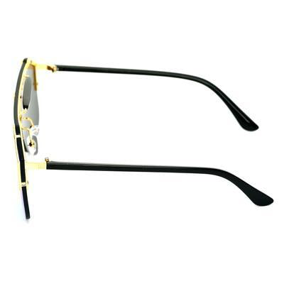 Rectangle Aqua Blue And Black Sunglasses For Men And Women-Unique and Classy