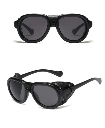 Stylish Leather Frame Round Candy Sunglasses For Men And Women-Unique and Classy