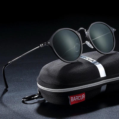 Aluminum Magnesium Vintage Polarized Round Sunglasses For Men And Women-Unique and Classy