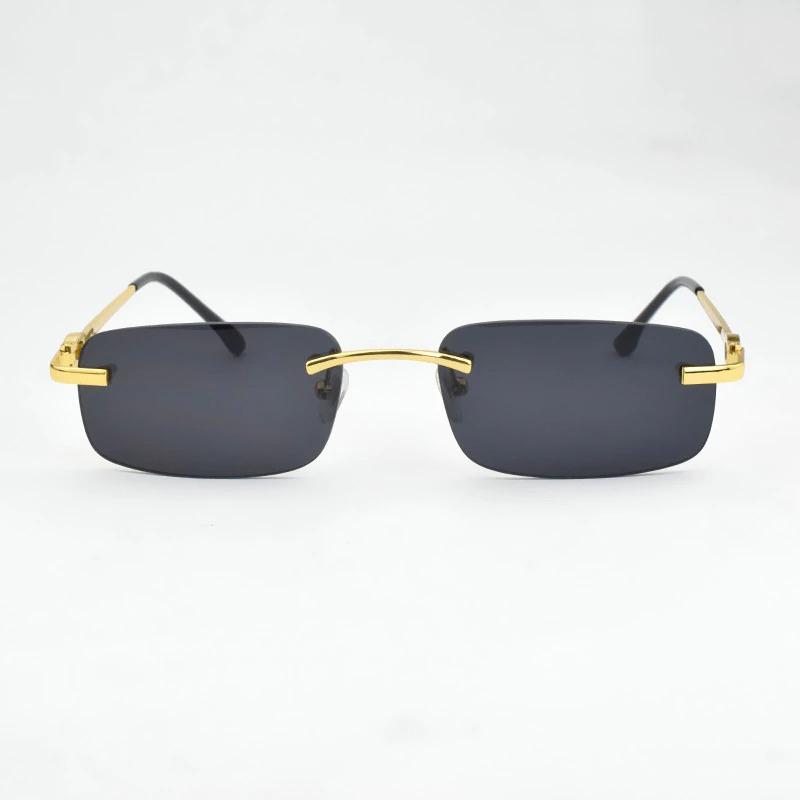 Brand Designer Fashion Rimless 2021 Retro Sunglasses For Men And Women-Unique and Classy