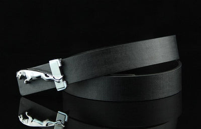 Classic Jaguar Design Leather Strap Belt For Men's-Unique and Classy