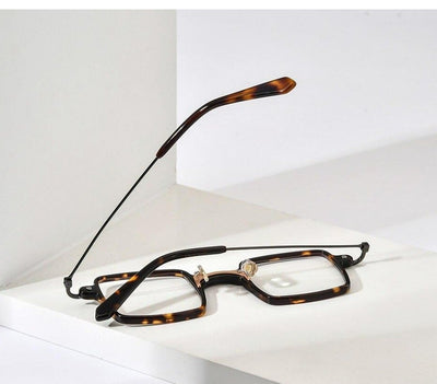 Vintage Square Titanium Glasses Frame For Unisex-Unique and Classy