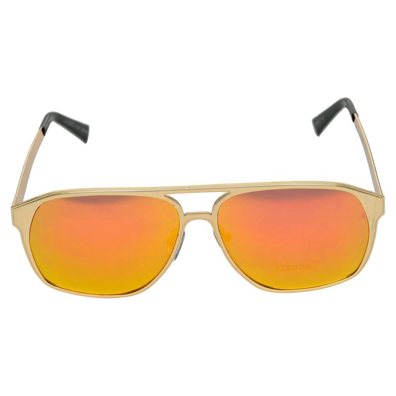 Rectangle Orange and Gold Sunglasses For Men And Women-Unique and Classy