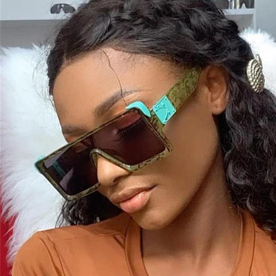 2021 New Vintage Luxury Designer Overszied Square Retro Sunglasses For Men And Women-Unique and Classy