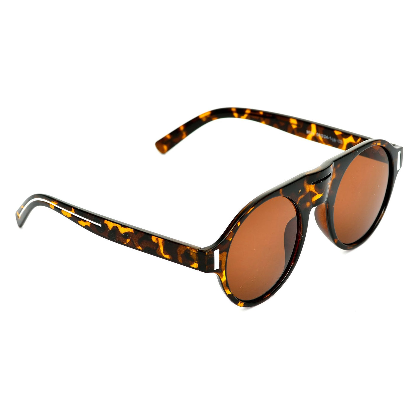 Round Brown And Leopard print Sunglasses For Men And Women-Unique and Classy
