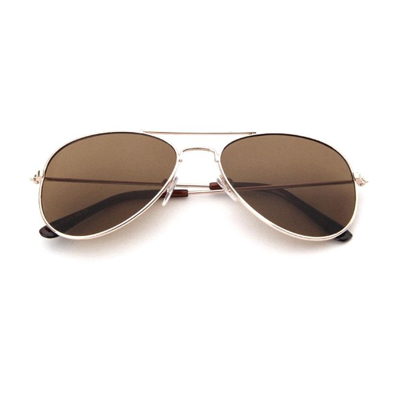 Stylish Brown and Gold Aviator Sunglasses For Men And Women-Unique and Classy