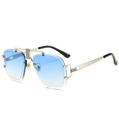 New Stylish Semi Rim Less Square Sunglasses For Men And Women-Unique and Classy
