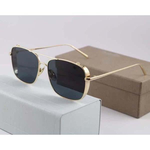 Gold, Black Rectangle Lightweight Comfortable Sunglasses For Men and Women-Unique and Classy