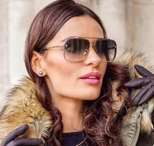 Classic Square Rimless Gradient Sunglasses For Men And Women Unique an UNIQUE CLASSY