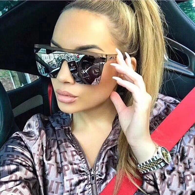 New Vintage Flat Top Oversized Sunglasses For Men And Women-Unique and Classy