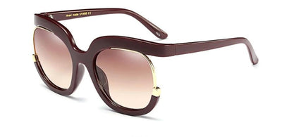 Oversize Square Gradient Sunglasses For Women-Unique and Classy