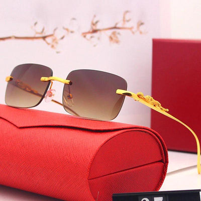 New Square Frameless Metal Trend Fashion Sunglasses For Men And Women-Unique and Classy