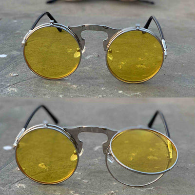 New Vintage Retro Flip Up Sunglasses For Men And Women -Unique and Classy
