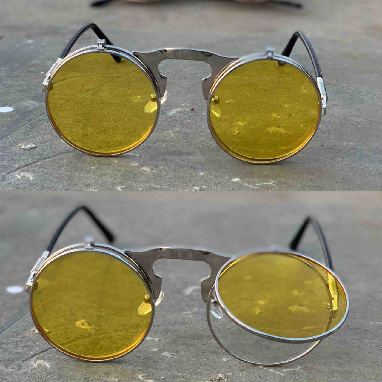 Stylish Round Metal Mirror Sunglasses For Men And Women-Unique and Classy