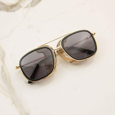 Metal Frame Side Cap Sunglasses For Men And Women-Unique and Classy
