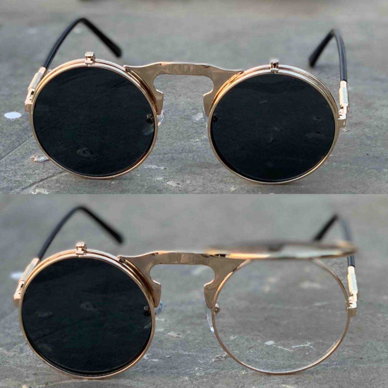 Stylish Round Metal Mirror Sunglasses For Men And Women-Unique and Classy