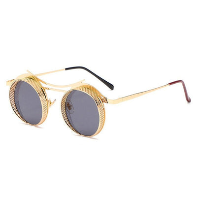 Unique Alloy Steampunk Brand Sunglasses For Unisex-Unique and Classy