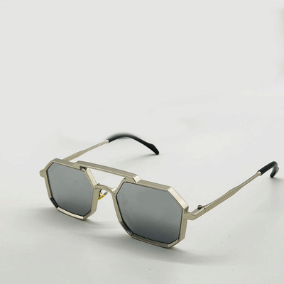 Vintage Hexagon Style Metal Sunglasses For Unisex-Unique and Classy