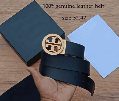 Vintage Design Round Pattern Leather Strap Belt For Men's-Unique and Classy