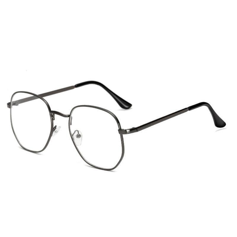 Classic Myopia Hexagonal Blue Light Protection Glasses Frames Eyewear