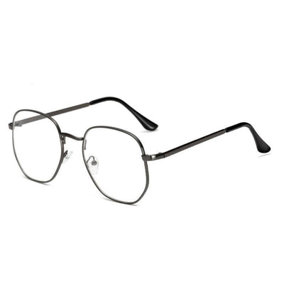 Classic Myopia Hexagonal Blue Light Protection Glasses Frames Eyewear