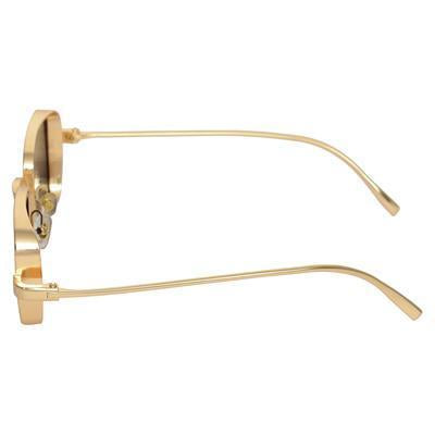 Black And Gold Retro Square Sunglasses For Men And Women-Unique and Classy