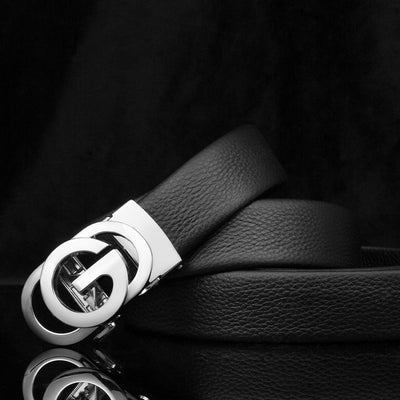 Luxury Automatic Zinc Alloy Buckle Belt For Men's-Unique and Classy