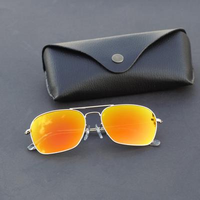 Raees Gold And Orange Mercury Square Sunglasses For Men And Women-Unique and Classy