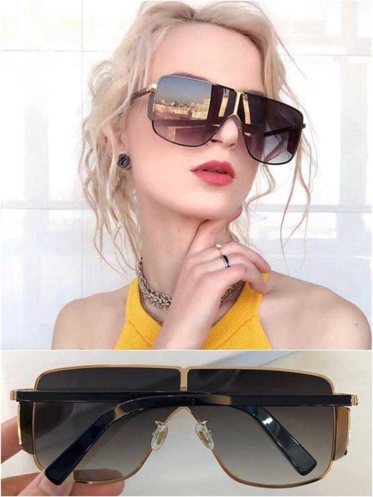 JASPEER Fashion Style Shield Oversized Sunglasses For Men And Women-Unique and Classy