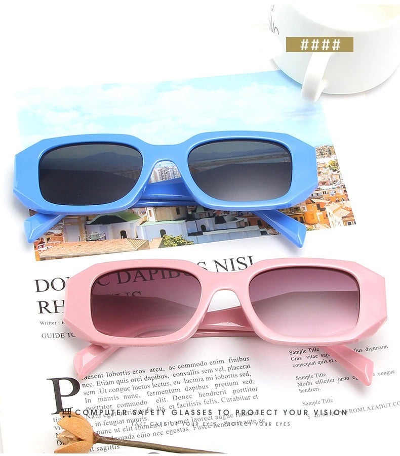 Classy Square Design Candy Sunglasses For Unisex-Unique and Classy