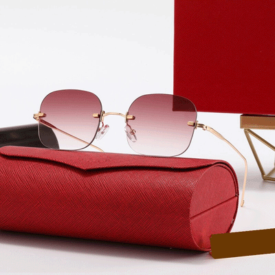 Retro Designer Frameless Sunglasses For Unisex-Unique and Classy