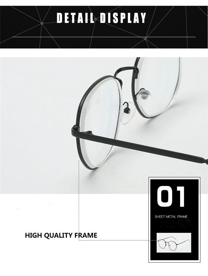 Classic Myopia Hexagonal Blue Light Protection Glasses Frames Eyewear