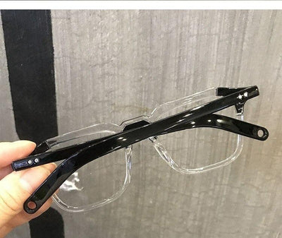 Buy Transparent Anti Blue Light Glasses Square Computer Eyeglasses Men And Women