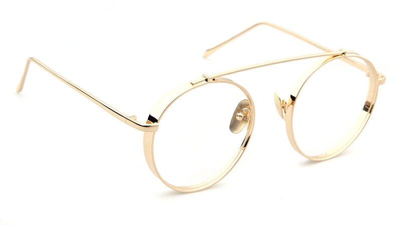 High Quality Round Glasses Frame Vintage Optical Eyeglasses Clear Lens Retro Classic Glasses Eyewear Men - Unique and Classy