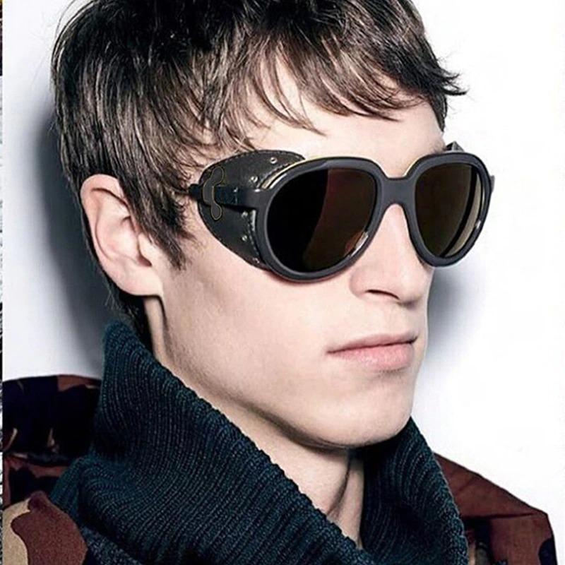 Vintage Polarized Fashion Oversized Round Steampunk Sunglasses For Men And Women-Unique and Classy