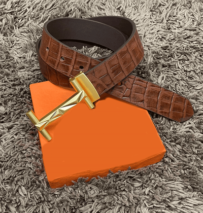 Classic Design H Letter Leather Strap Belt For Men's-Unique and Classy